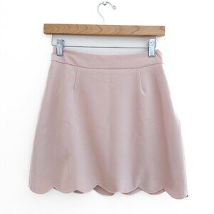 ASOS Scallop Mini Light Pink Skirt - Office / Professional Wear - Size 4 (Small)